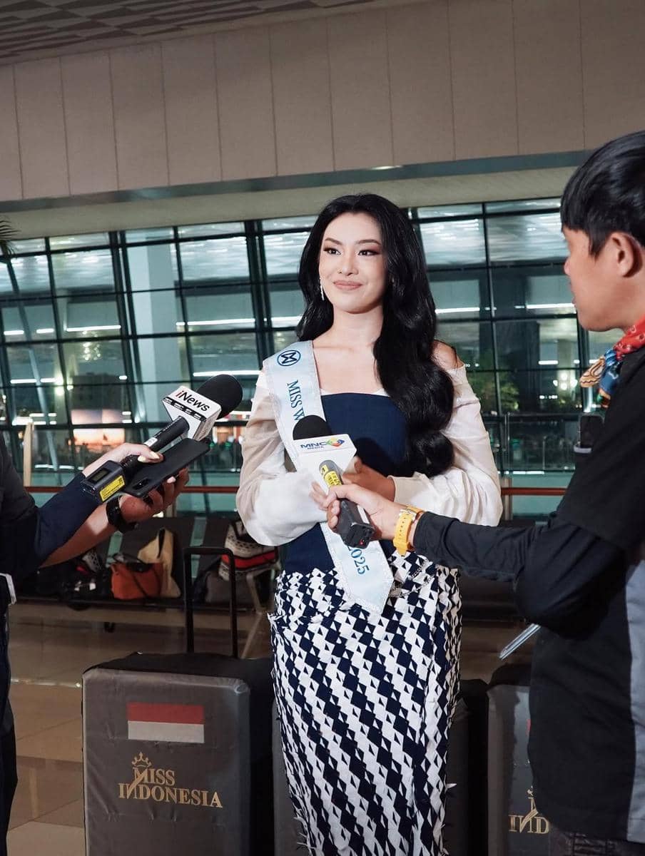 Potret Keberangkatan Audrey Bianca ke Ajang Miss World 2026