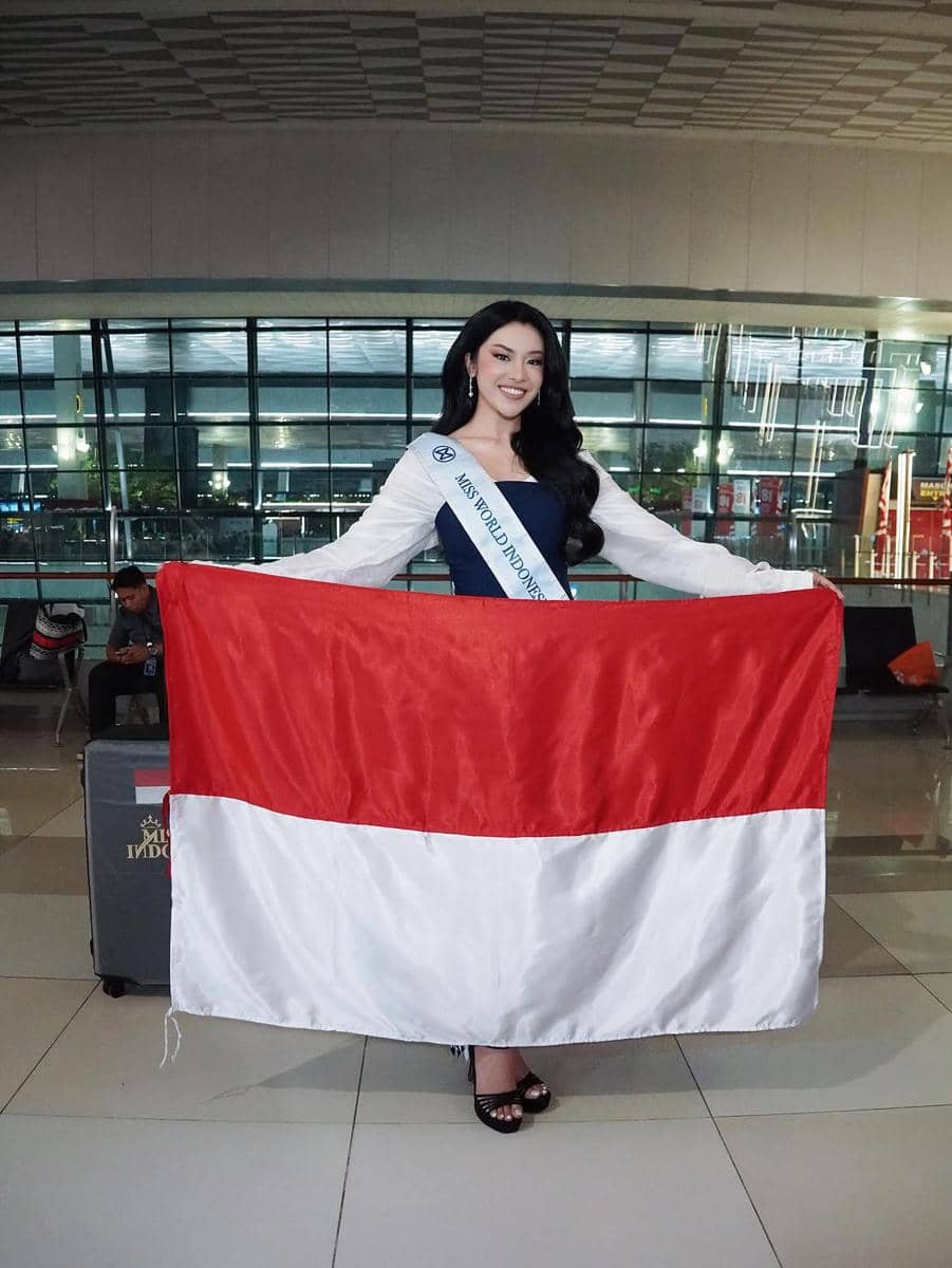 Potret Keberangkatan Audrey Bianca ke Ajang Miss World 2026