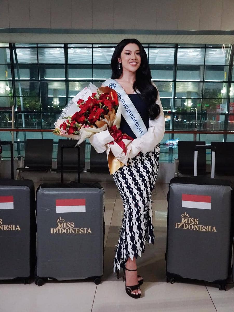 Potret Keberangkatan Audrey Bianca ke Ajang Miss World 2026