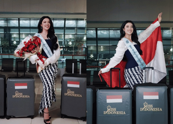 7 Potret Keberangkatan Audrey Bianca ke Ajang Miss World 2026