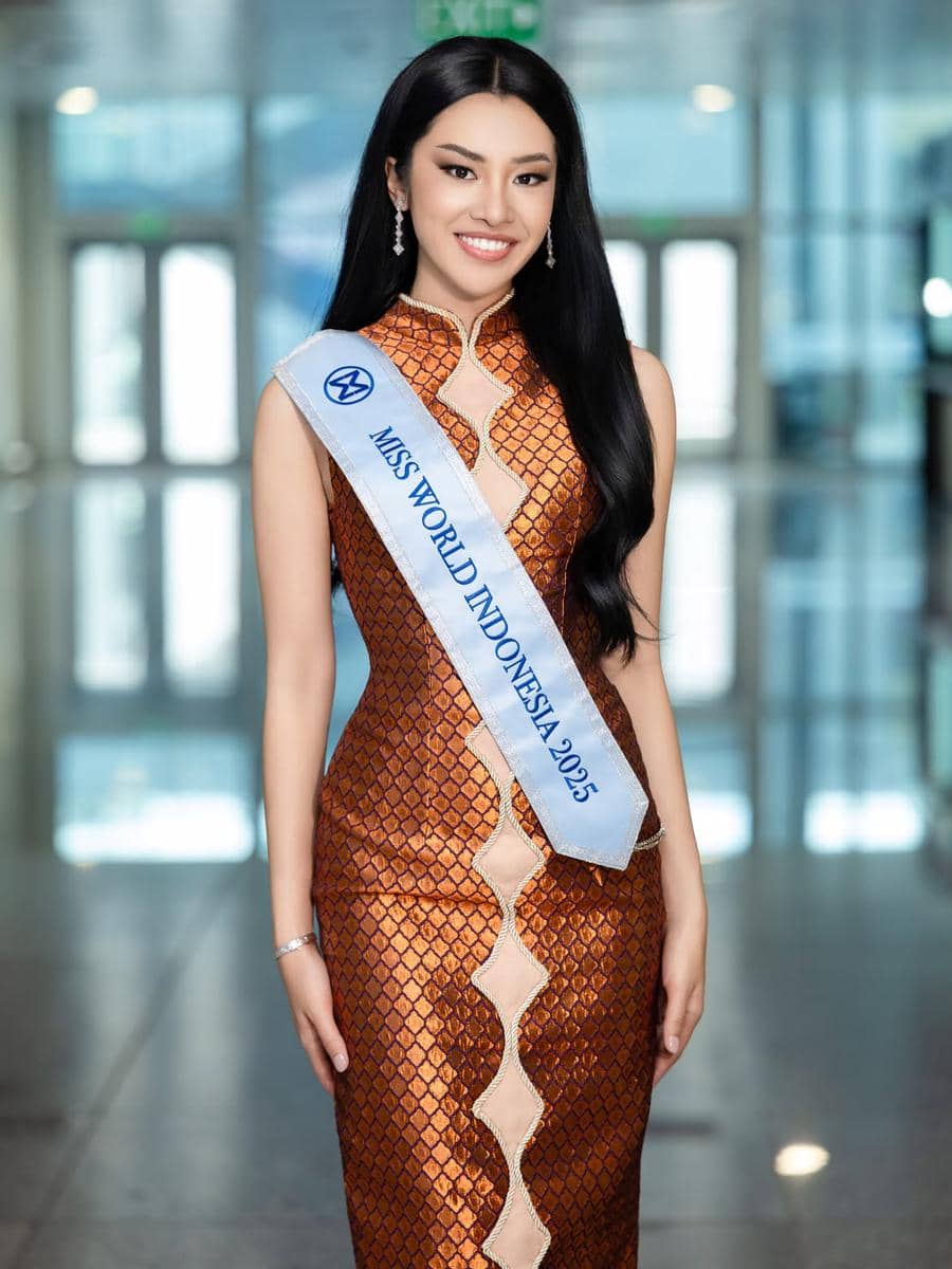 Potret Audrey Bianca Tiba di Vietnam untuk Kompetisi Miss World 2026