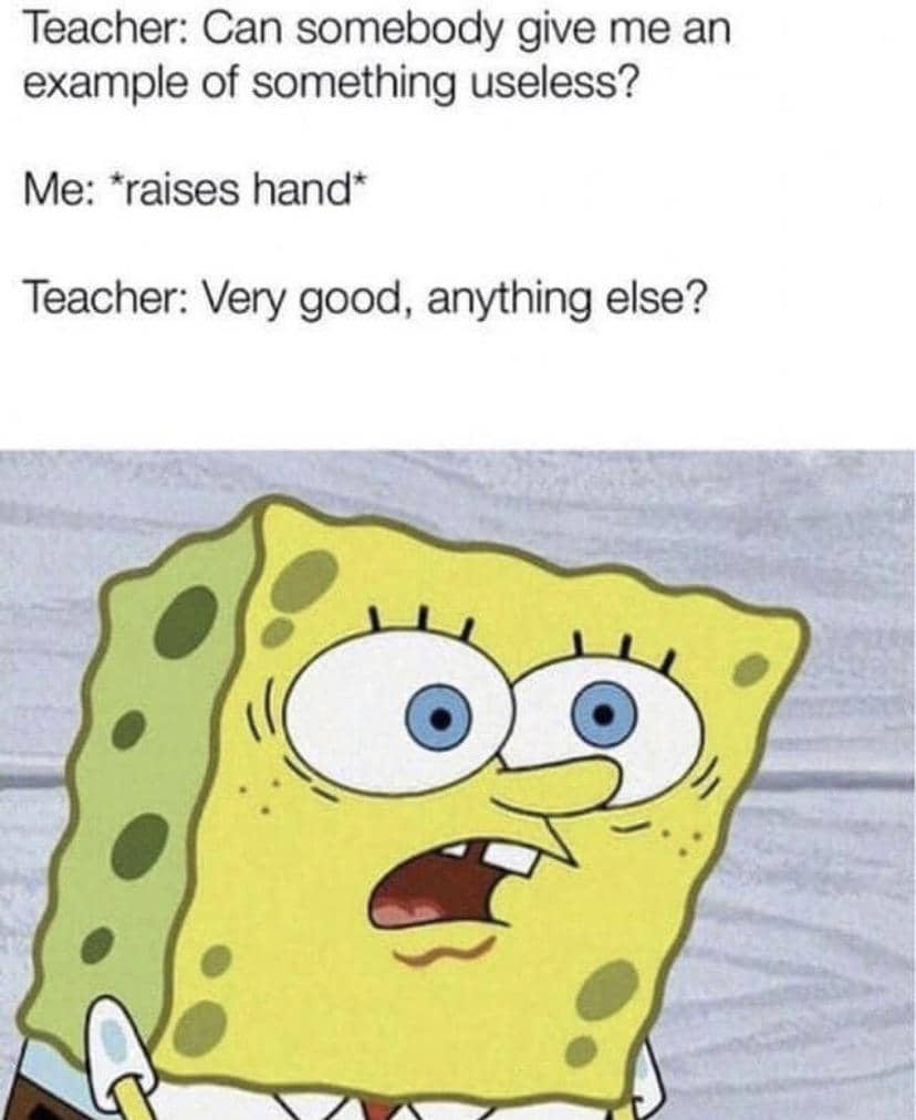 meme SpongeBob tentang kena mental