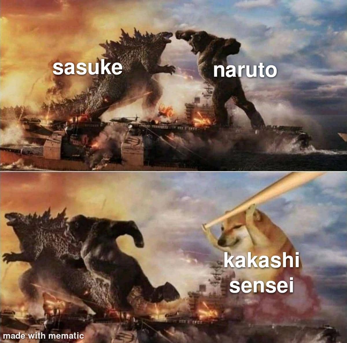 meme Naruto tentang kebodohan