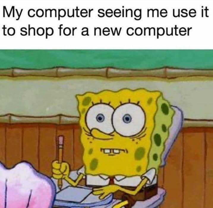meme SpongeBob tentang kena mental