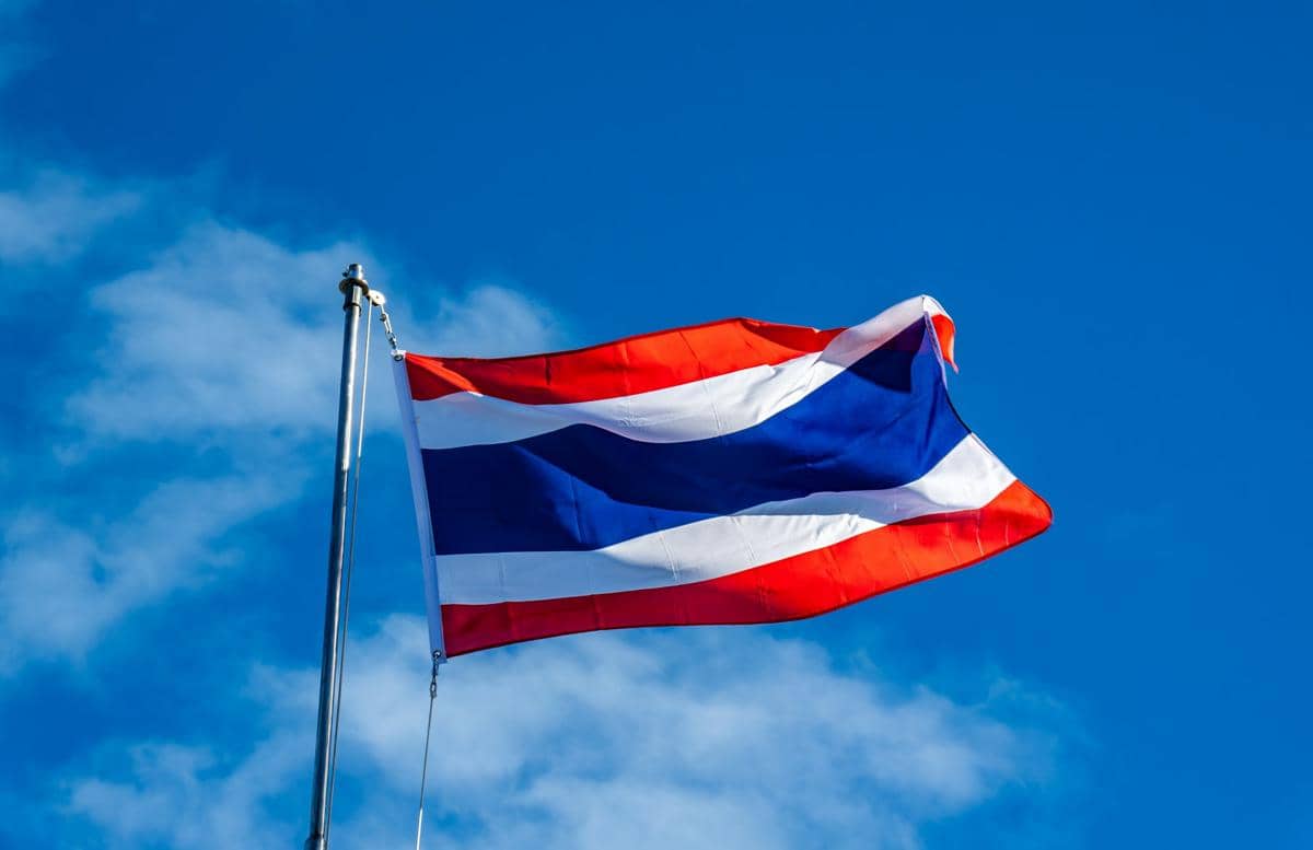 ilustrasi bendera negara Thailand