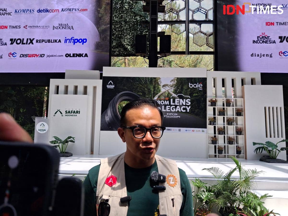 Alexander Zulkarnain, Senior Vice President Marketing TSI Group, diwawancarai seusai roadshow IAPVC 2026 di TSI Bogor.