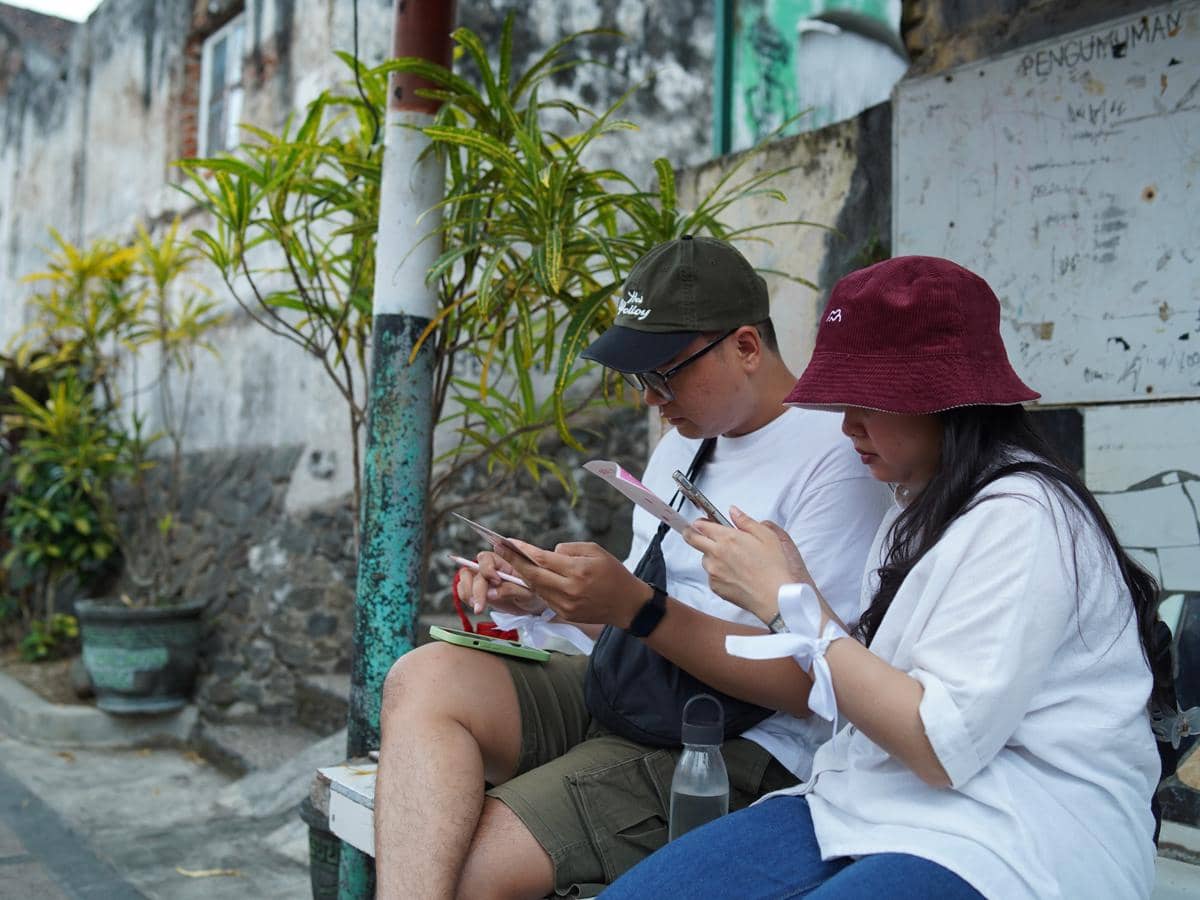 potret wisatawan di Kampung Heritage Kayutangan