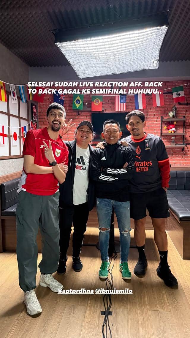 Ibnu Jamil bereaksi atas kegagalan Timnas Indonesia di Piala AFF 2026 melalui unggahan Instagram pribadinya.