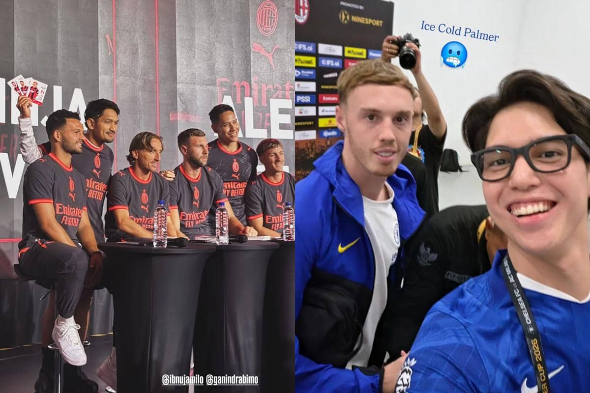 10 Potret Artis Indonesia Bertemu Pemain Milan dan Chelsea di Jakarta