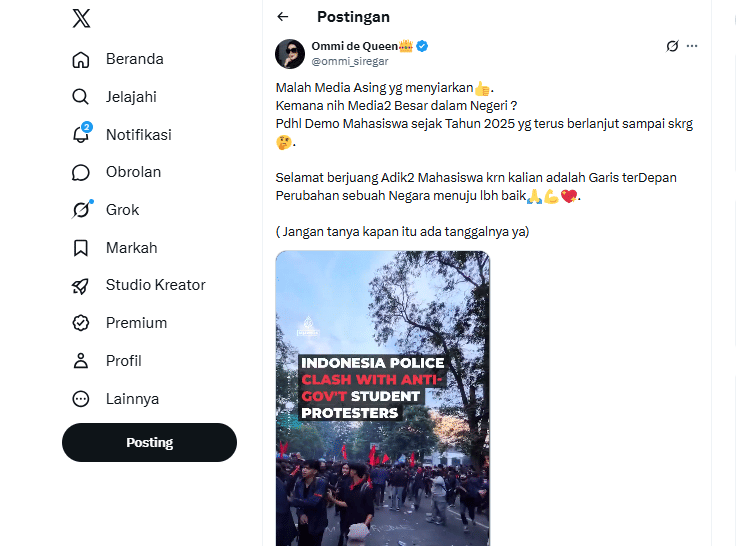 Demo tak diliput media