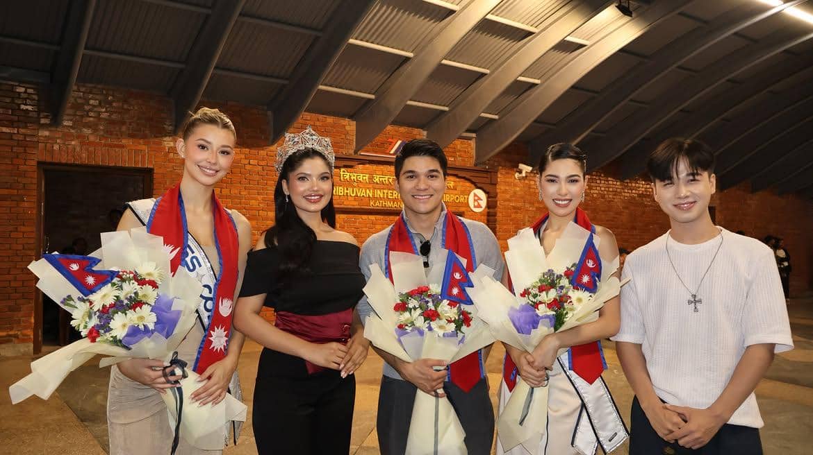 Potret Miss Cosmo 2026 Yolina Lindquist Bertugas ke Nepal