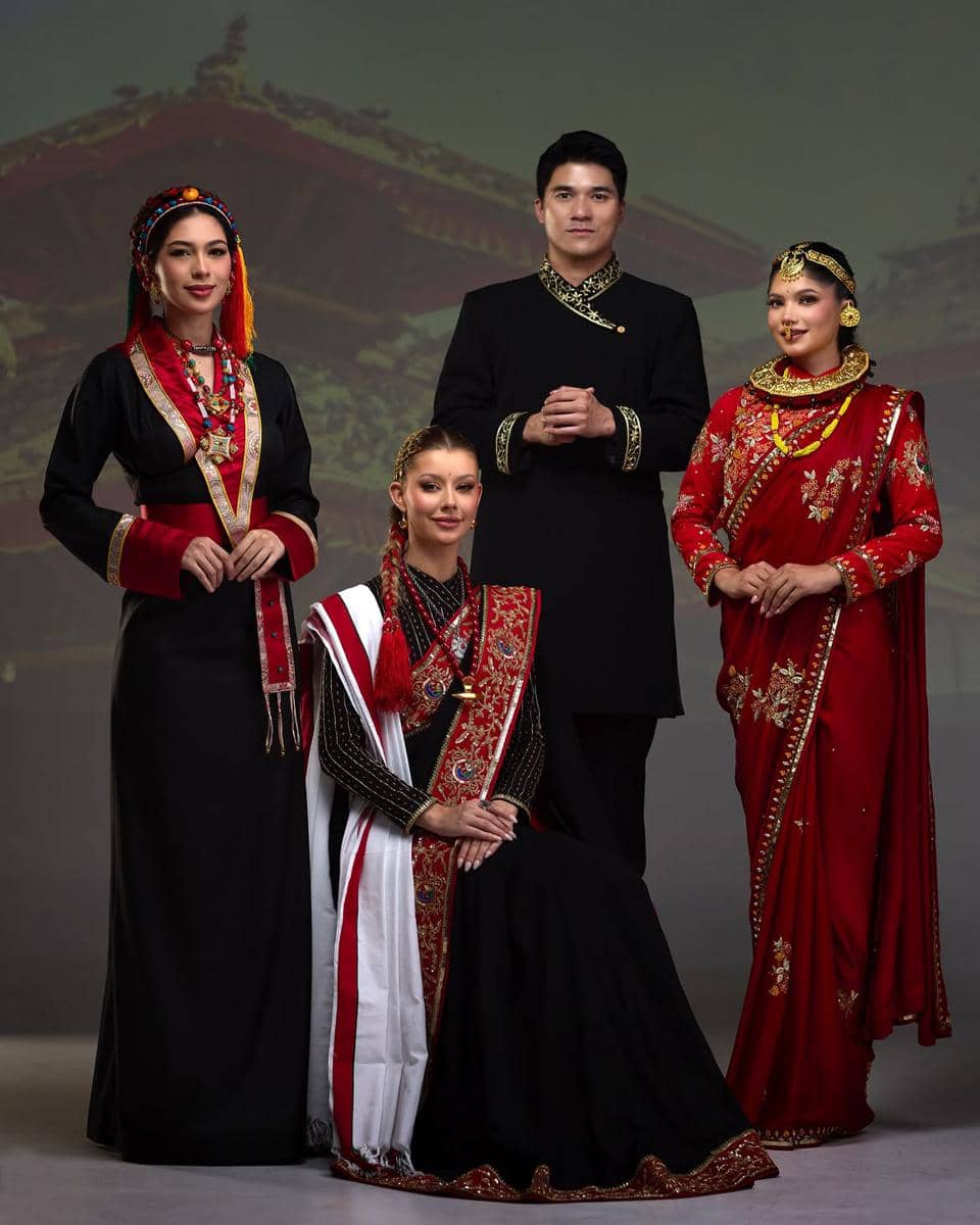 Potret Miss Cosmo 2026 Yolina Lindquist Bertugas ke Nepal