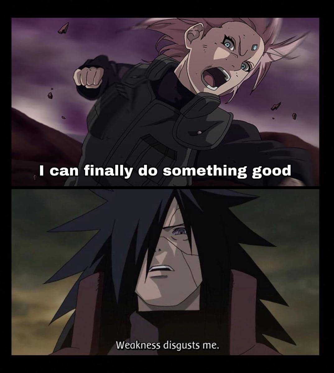 meme Naruto tentang kelemahan