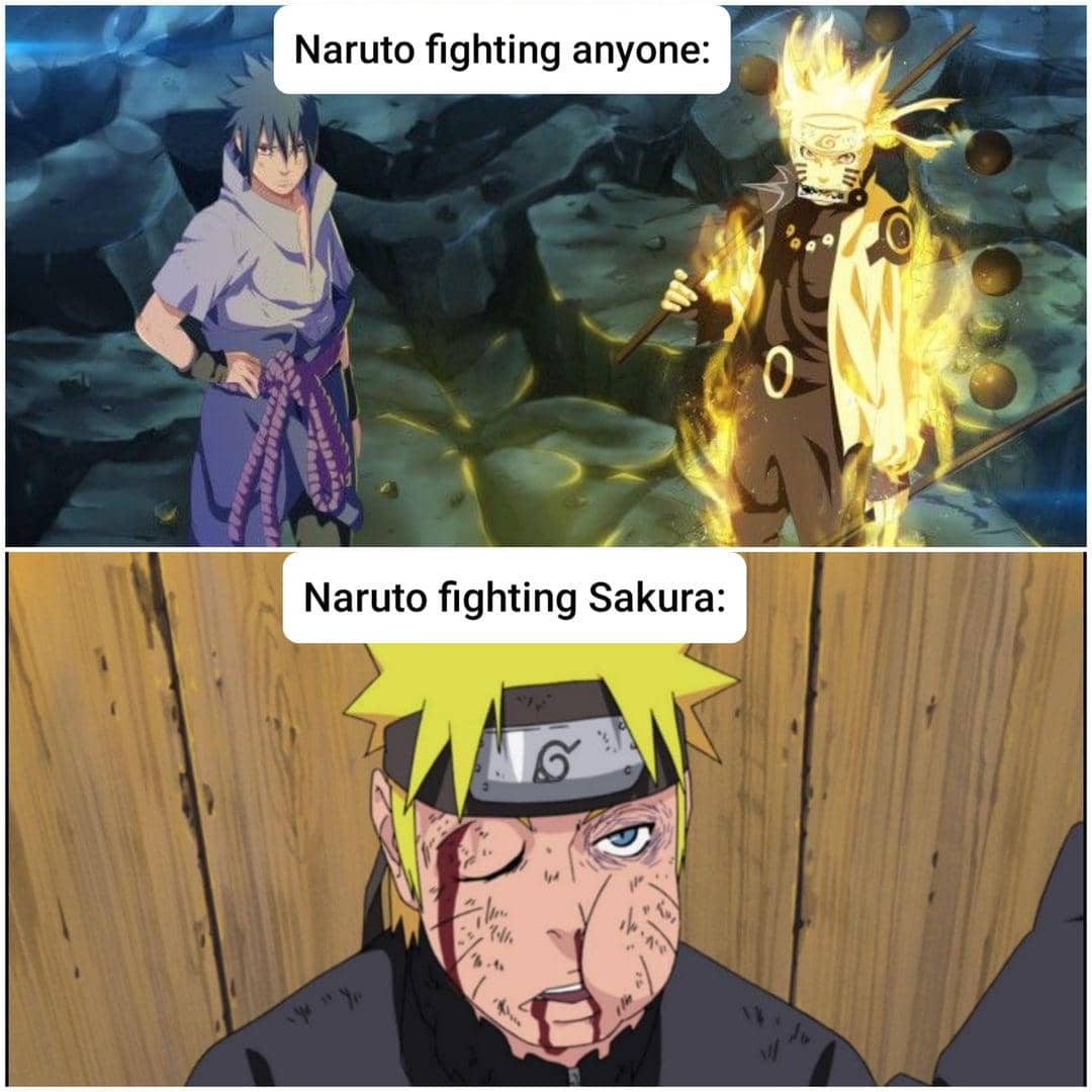 meme Naruto tentang kelemahan