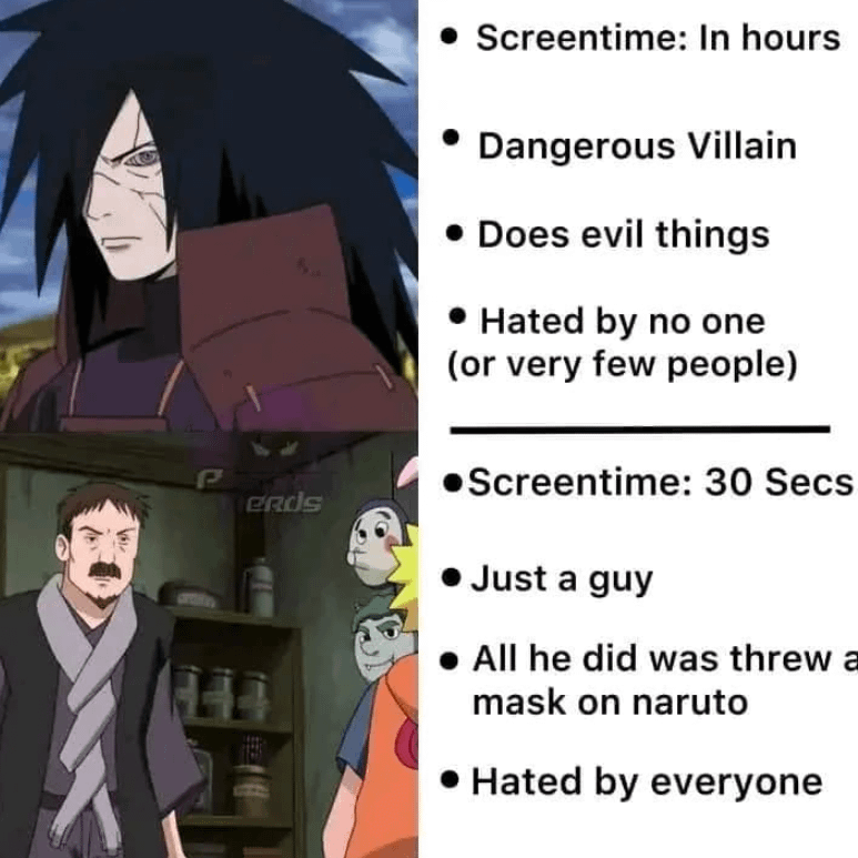 meme Naruto tentang topeng