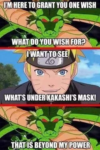 meme Naruto tentang topeng