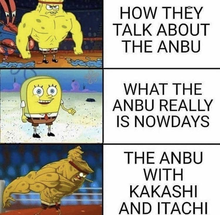 meme Naruto tentang kelemahan