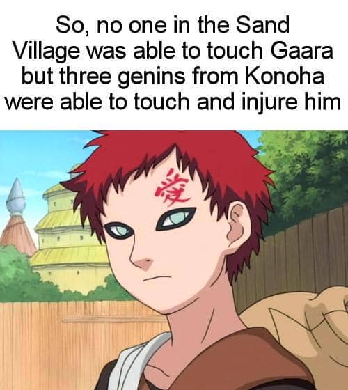 meme Naruto tentang kelemahan