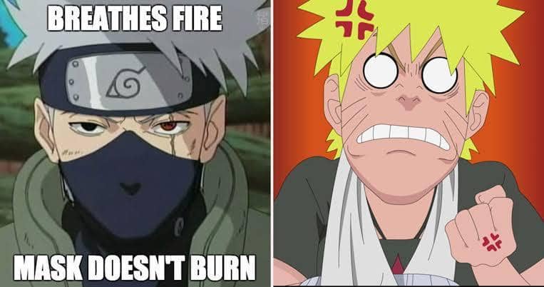 meme Naruto tentang topeng