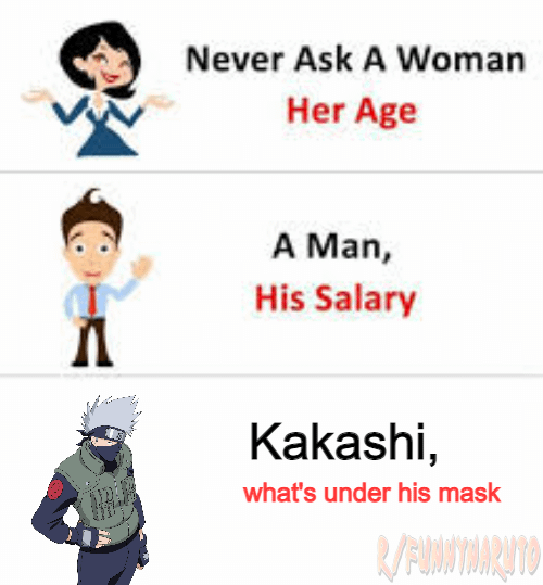 meme Naruto tentang topeng
