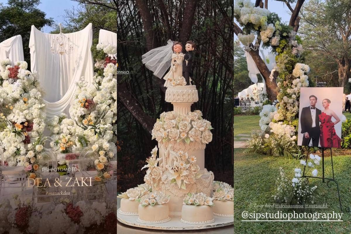 5 Ide Dekorasi Wedding Dea Annisa, Garden Party Hari Bahagia Dea Imut