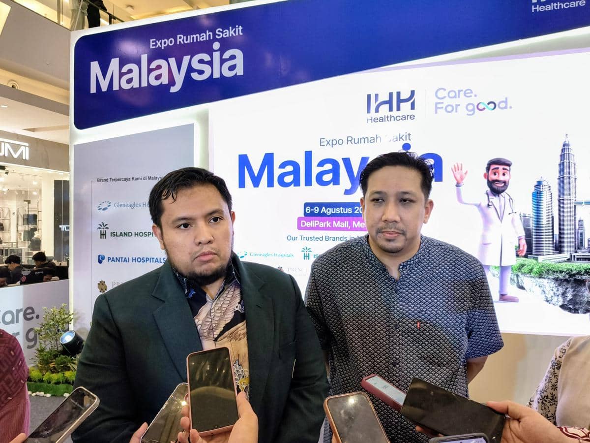 Suasana Healthcare Expo 2026 yang digelar IHH Malaysia di Delipark Mal Medan pada Minggu, 9 Agustus 2026.