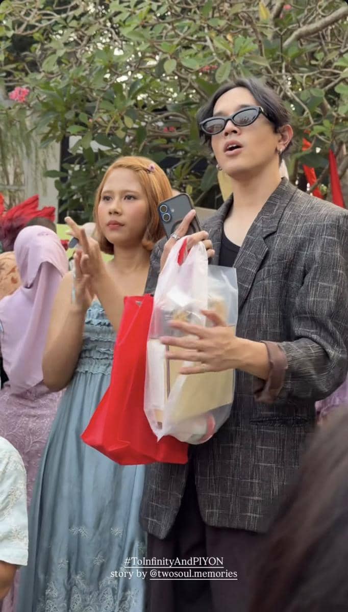 Sejumlah tamu artis menghadiri pernikahan Aulion dan Pila, seperti dibagikan melalui akun Instagram pnvl.
