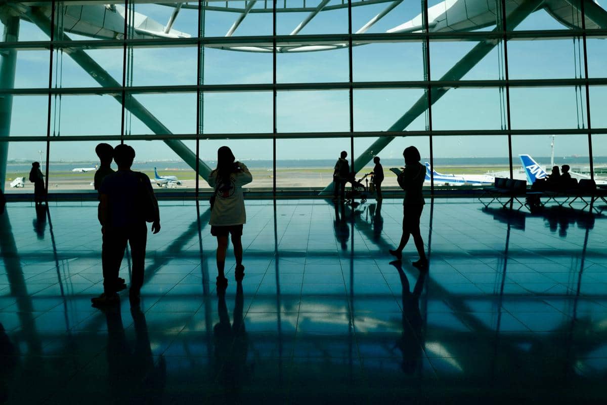 ilustrasi Bandara Haneda, Tokyo, Jepang