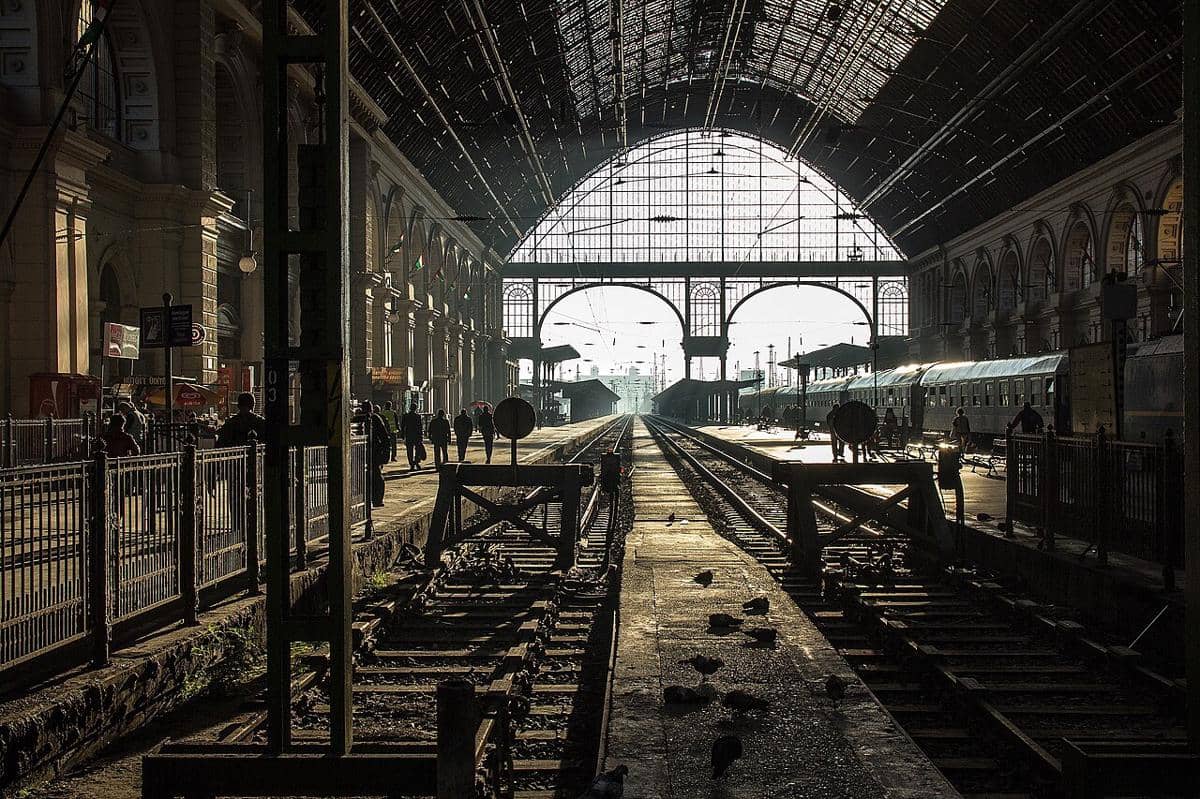 Interior Stasiun Budapest Keleti.