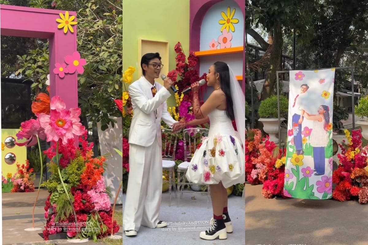 6 Inspirasi Dekor Resepsi Pernikahan Aulion, Whimsical dan Colorful