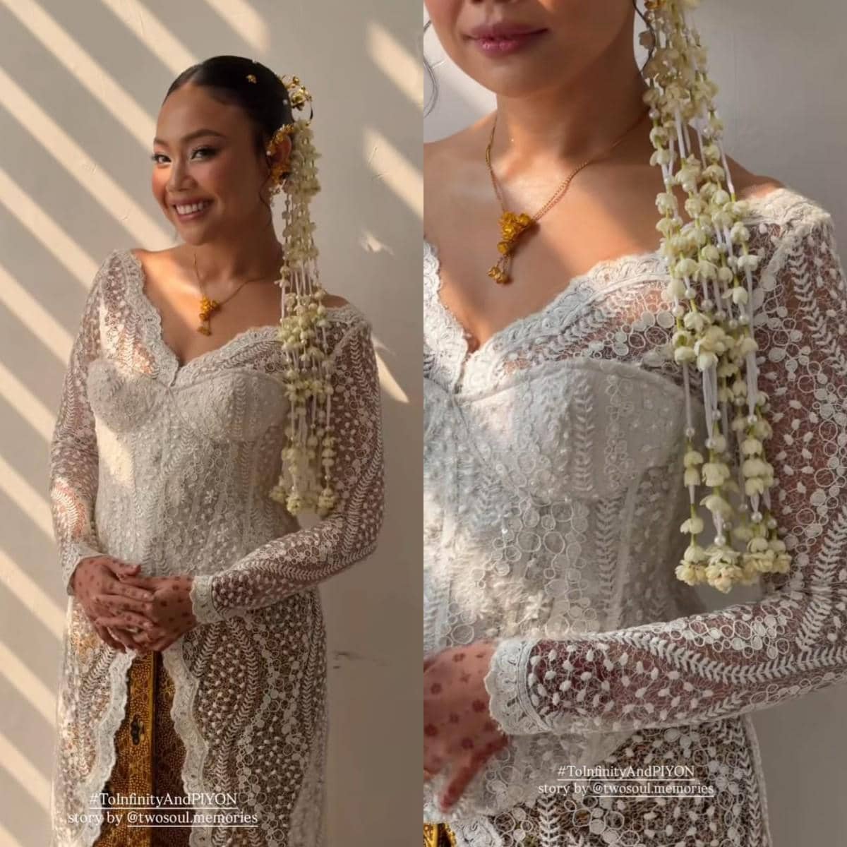 Inspirasi gaya akad nikah Pila dalam unggahan Instagram pnvl untuk referensi busana pada momen pernikahan.