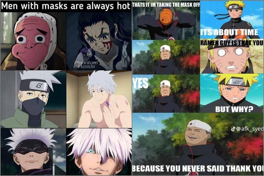 8 Meme Naruto tentang Topeng, Kakashi Paling Sering Muncul
