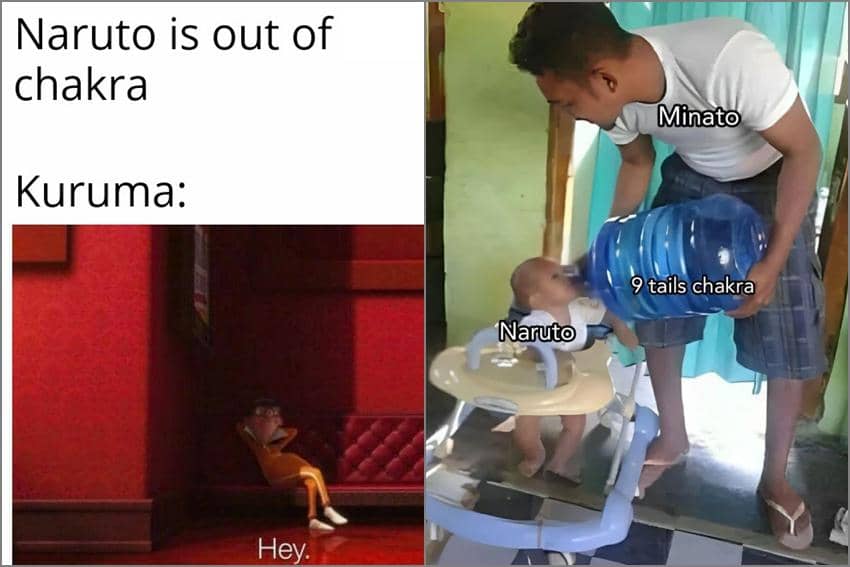 8 Meme Naruto tentang Chakra, Disuapin Chakra Kyubi Mulu