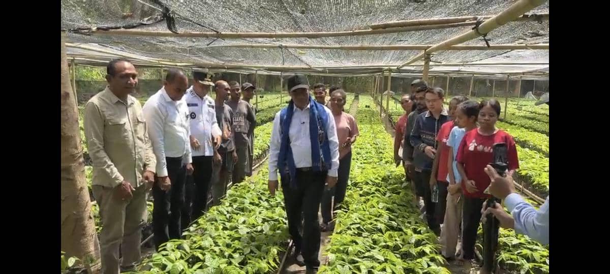 Menteri Pertanian Amran Sulaiman tiba di Alor, Nusa Tenggara Timur, dalam kunjungan ke wilayah tersebut.