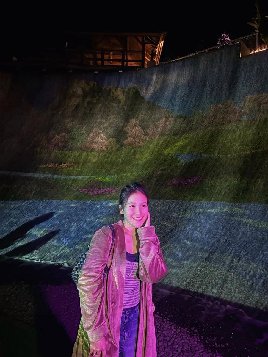 Ayu Ting Ting liburan keluarga di Dusun Bambu