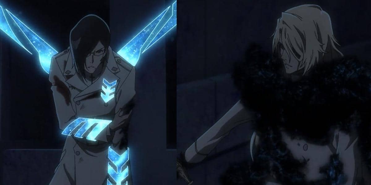Uryu Ishida dan Jugram Haschwalth dalam mode unik mereka pada Bleach: Thousand-Year Blood War Part 4.