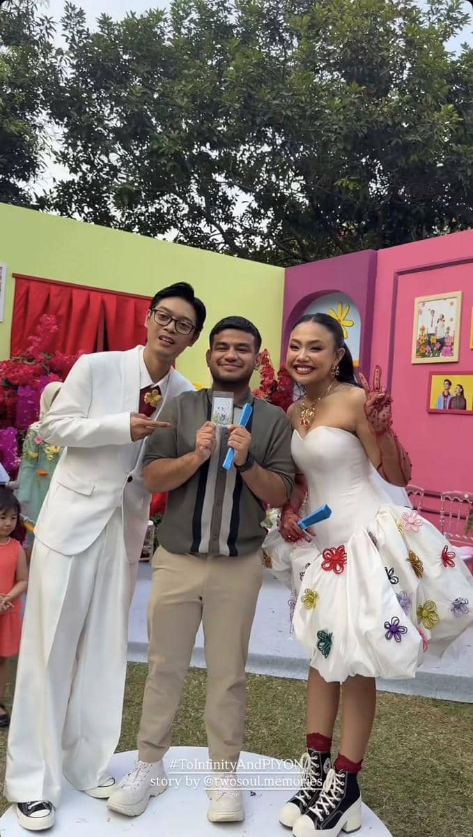 Tamu artis menghadiri pernikahan Aulion dan Pila dalam unggahan yang dibagikan melalui akun Instagram pnvl.