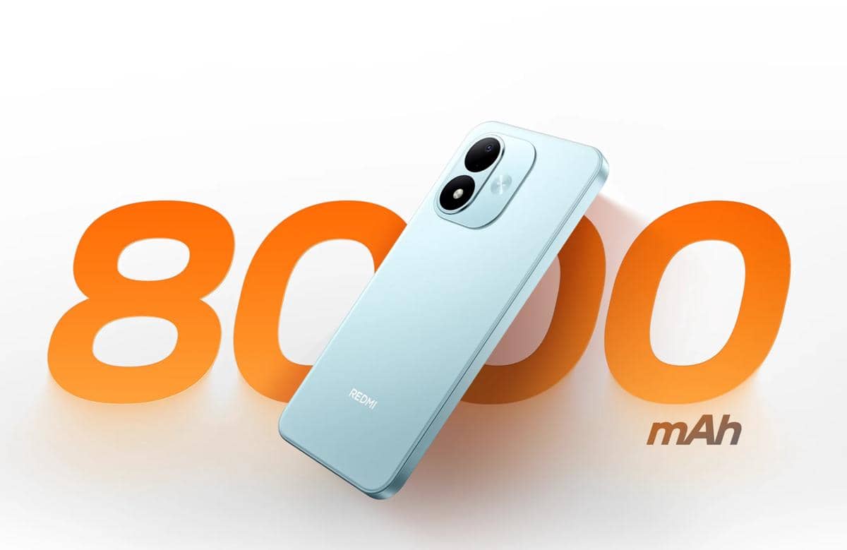ilustrasi Redmi Note 17 5G dengan baterai 8000 mAh 