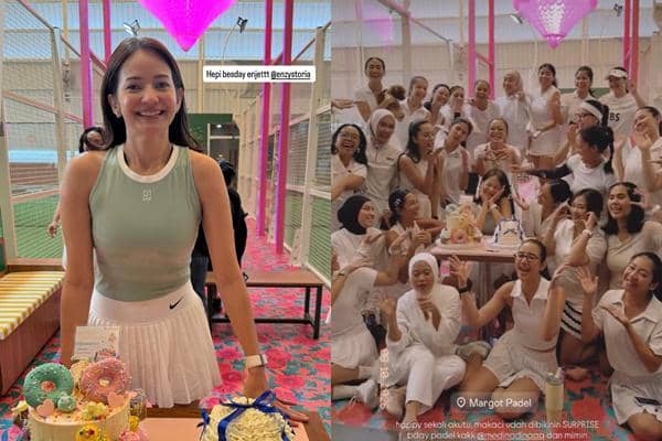 7 Potret Ulang Tahun ke-34 Enzy Storia, Dapat Kejutan Tanjidor