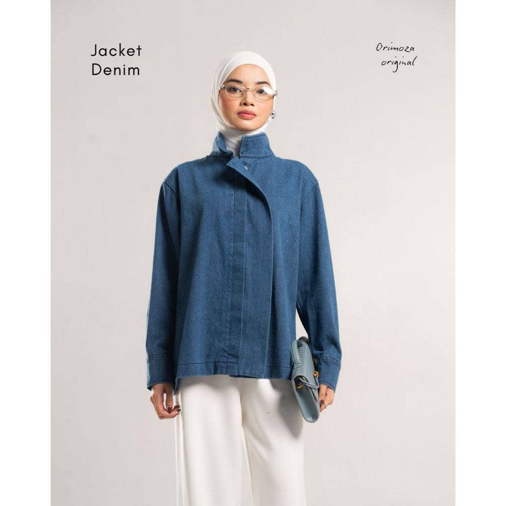 Orimoza Halsey Jacket Casual Wanita Collar Boxy