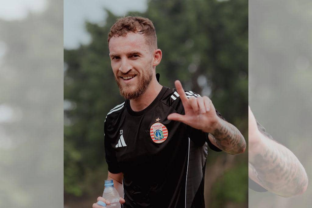 Pemain baru Persija Jakarta, Stjepan Loncar, dalam sesi latihan pada 19 Juli 2026.