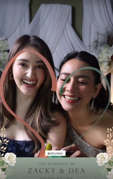 Potret tamu artis yang menghadiri pernikahan Dea Annisa dan Mazaki Ahmad, dibagikan melalui Instagram Ranty Maria.