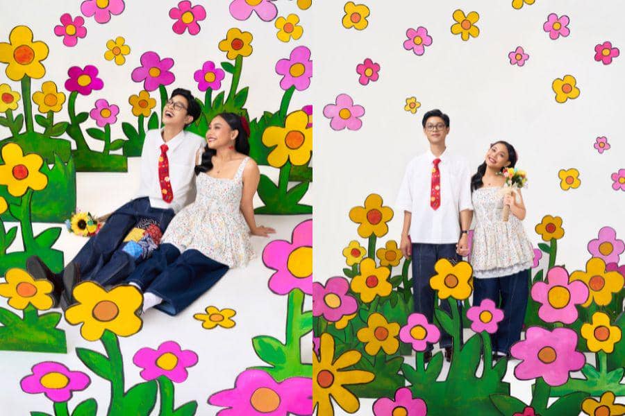 Inspirasi Prewedding ala Aulion dan Pila, Full Color Dreamy!