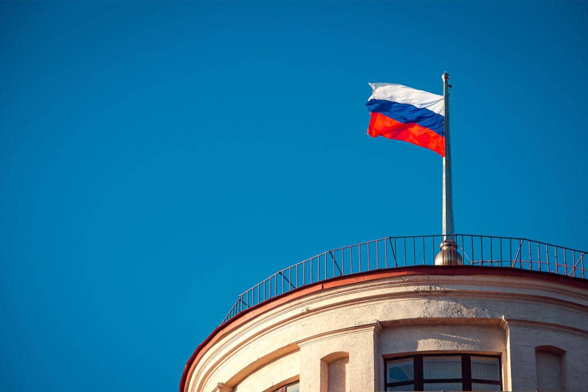 ilustrasi bendera Rusia