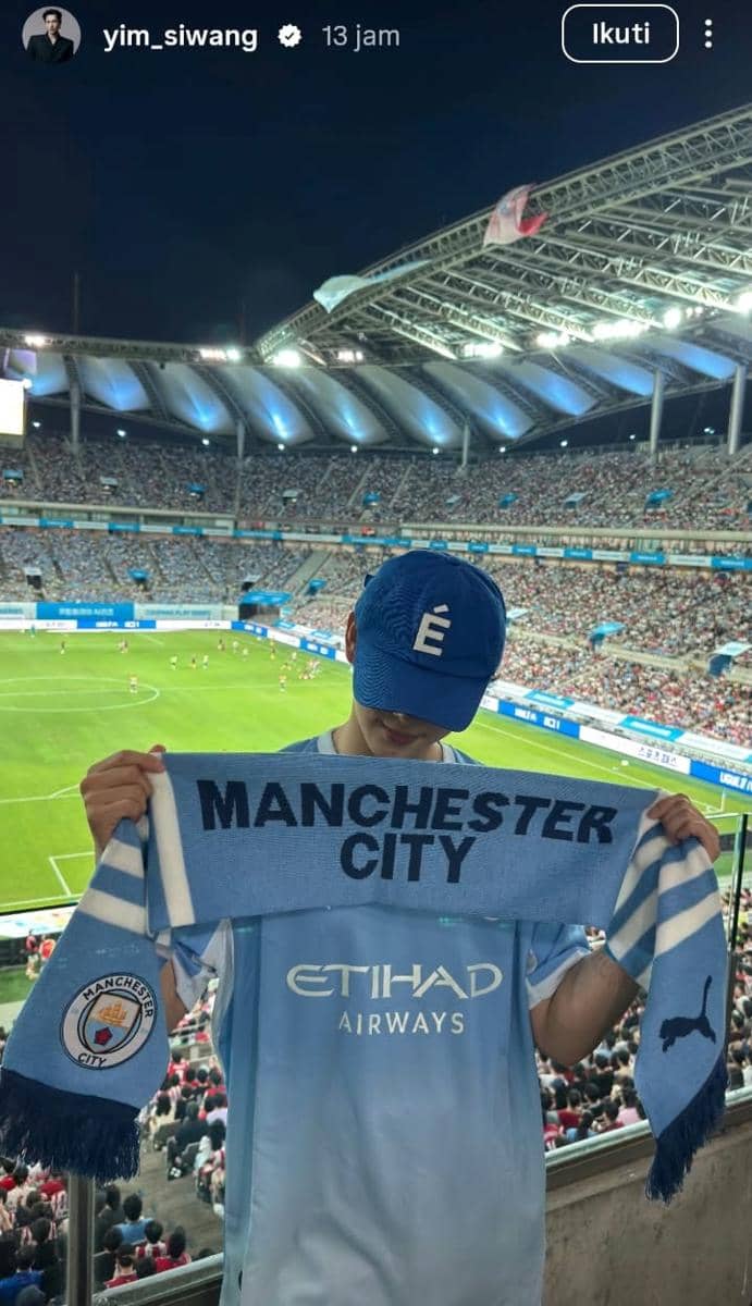 Im Si Wan nonton laga Man City vs Atletico Madrid