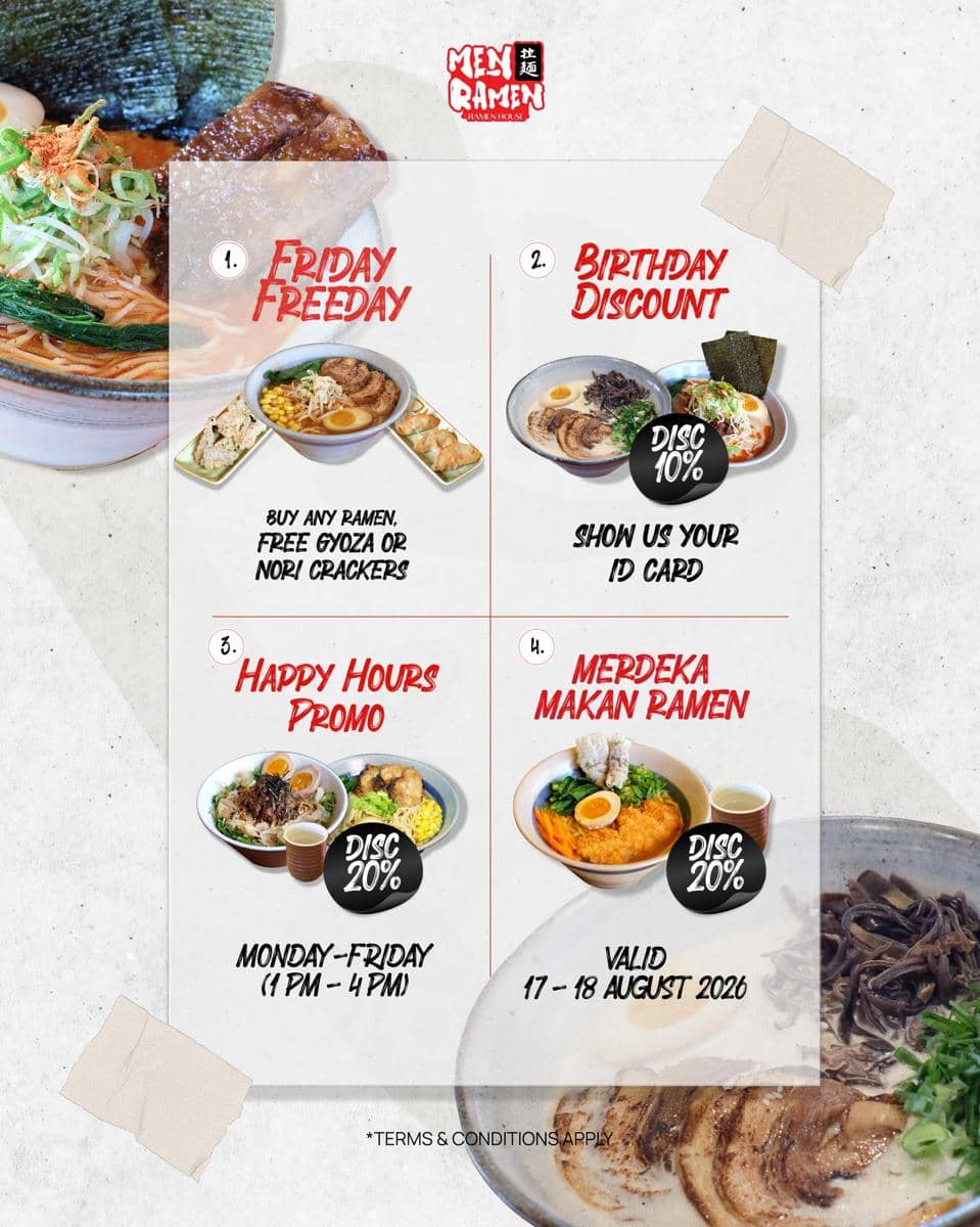 promo di Men Ramen (instagram.com/menramen.id)