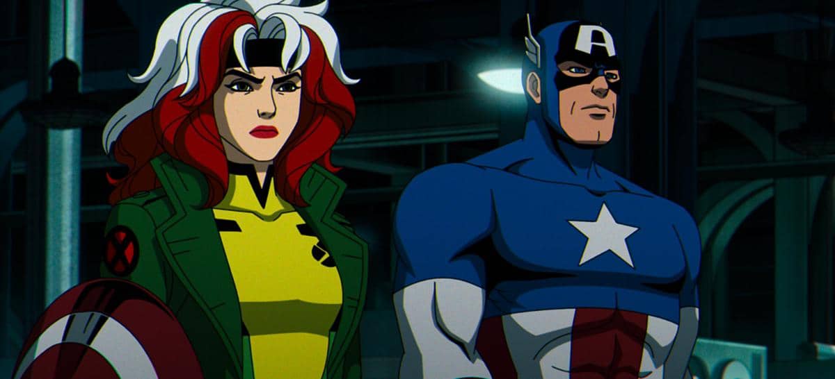 Potongan adegan serial animasi X-Men '97 produksi Marvel Animation dengan tampilan karakter bergaya animasi.