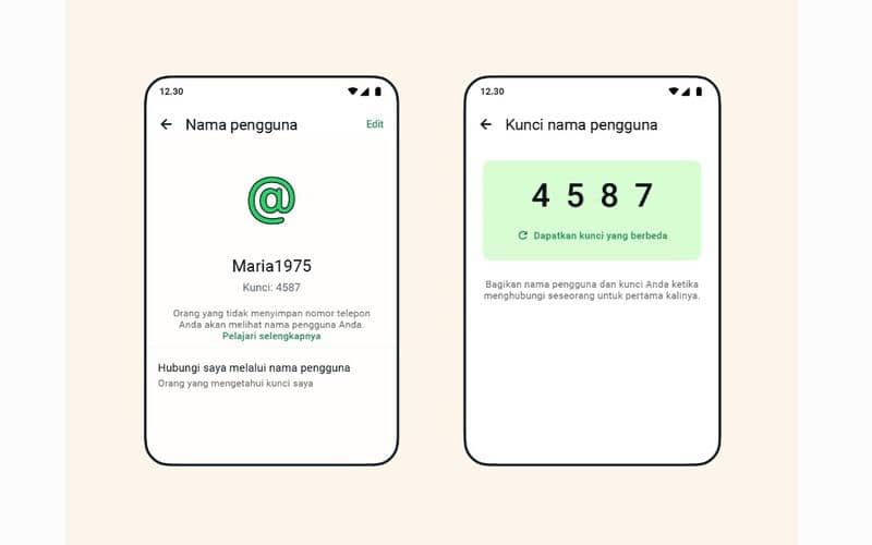 ilustrasi kunci username WhatsApp
