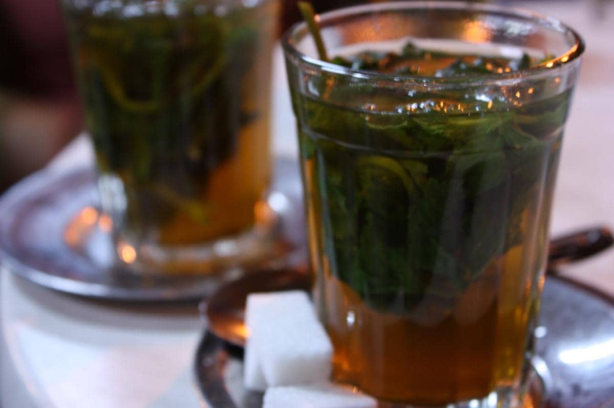 ilustrasi Moroccan mint tea