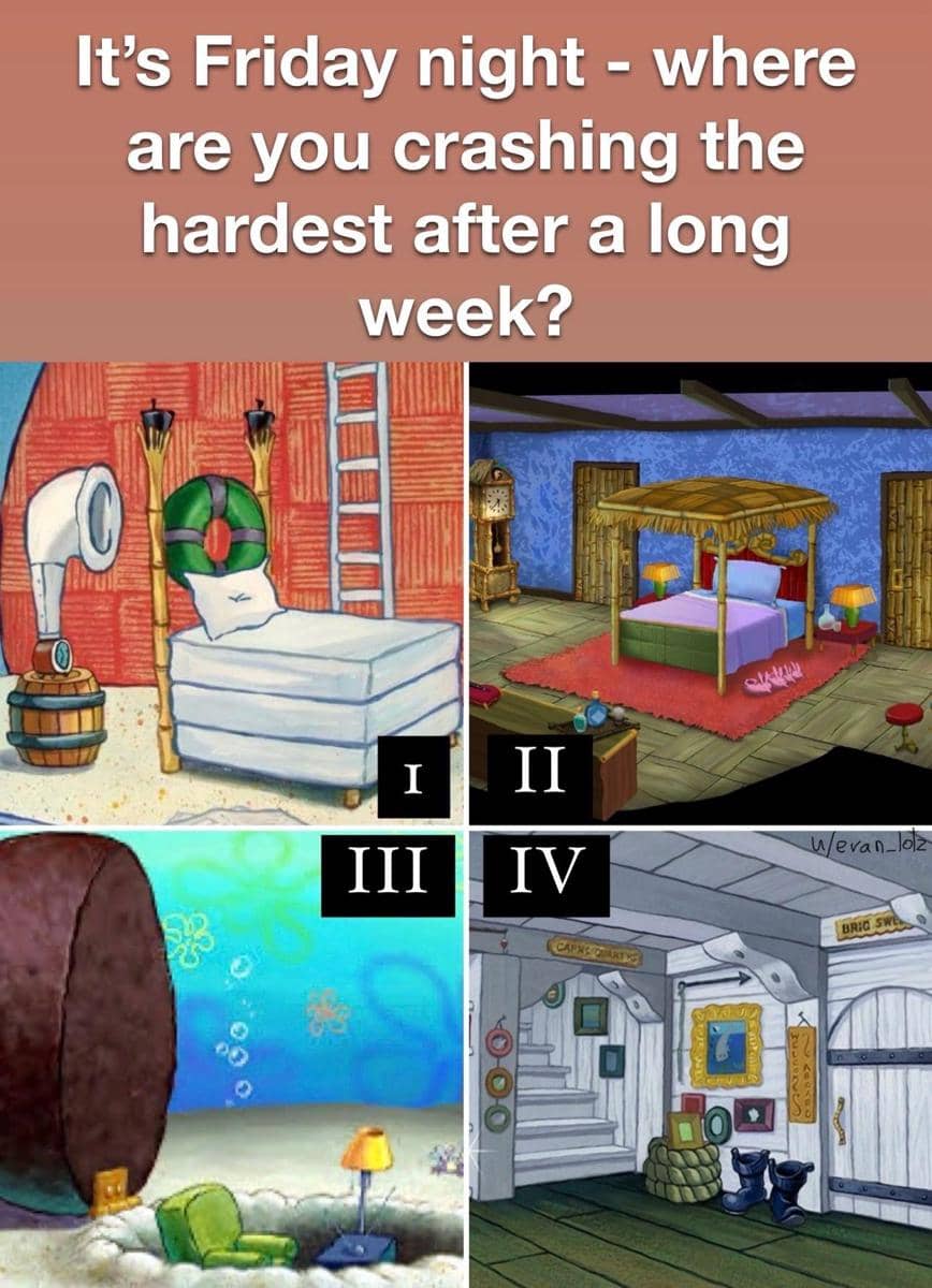meme rumah Squidward